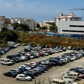 Imagen de la parcela en la que se ha proyectado el futuro aparcamiento de 847 plazas.