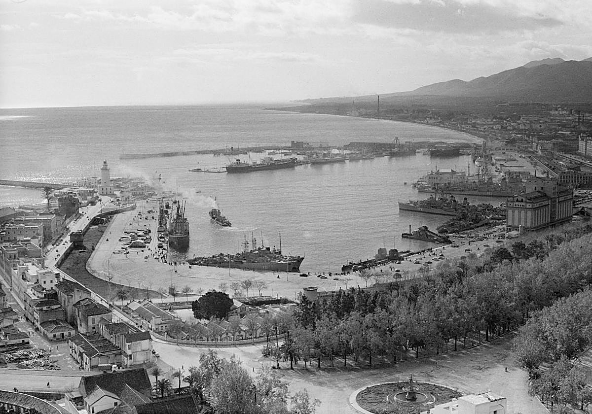 Vista del puerto en 1963.
