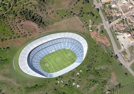 Recreación del estadio, que se abriría en su fachada sur para generar vistas hasta la ciudad y el mar.