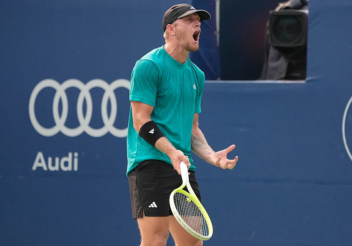 Un lamento de Davidovich en el segundo set del partido, cuando aún dominaba en el mismo.