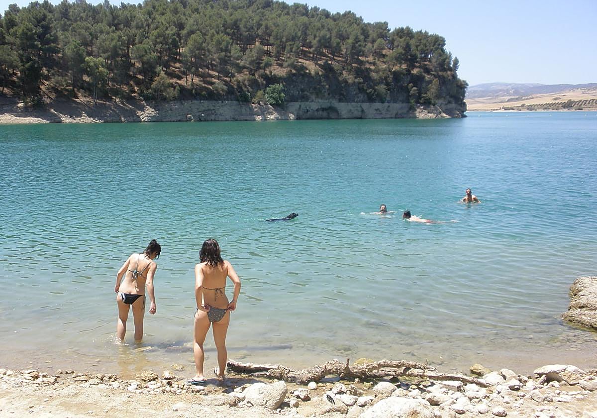 Una playa de interior.