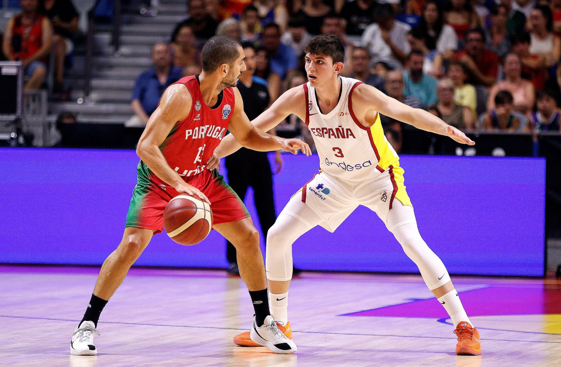 El España - Portugal en Málaga, en imágenes