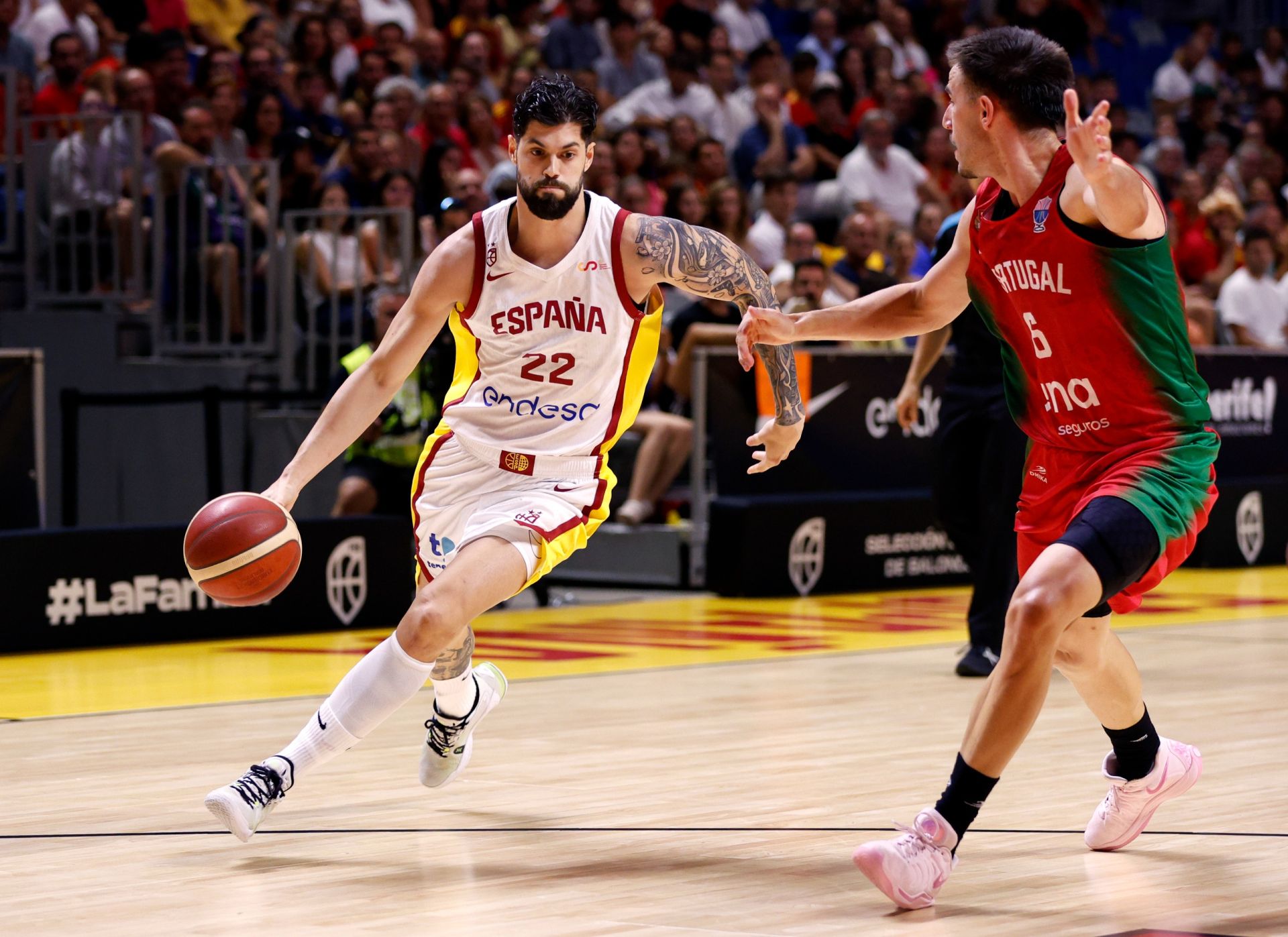 El España - Portugal en Málaga, en imágenes