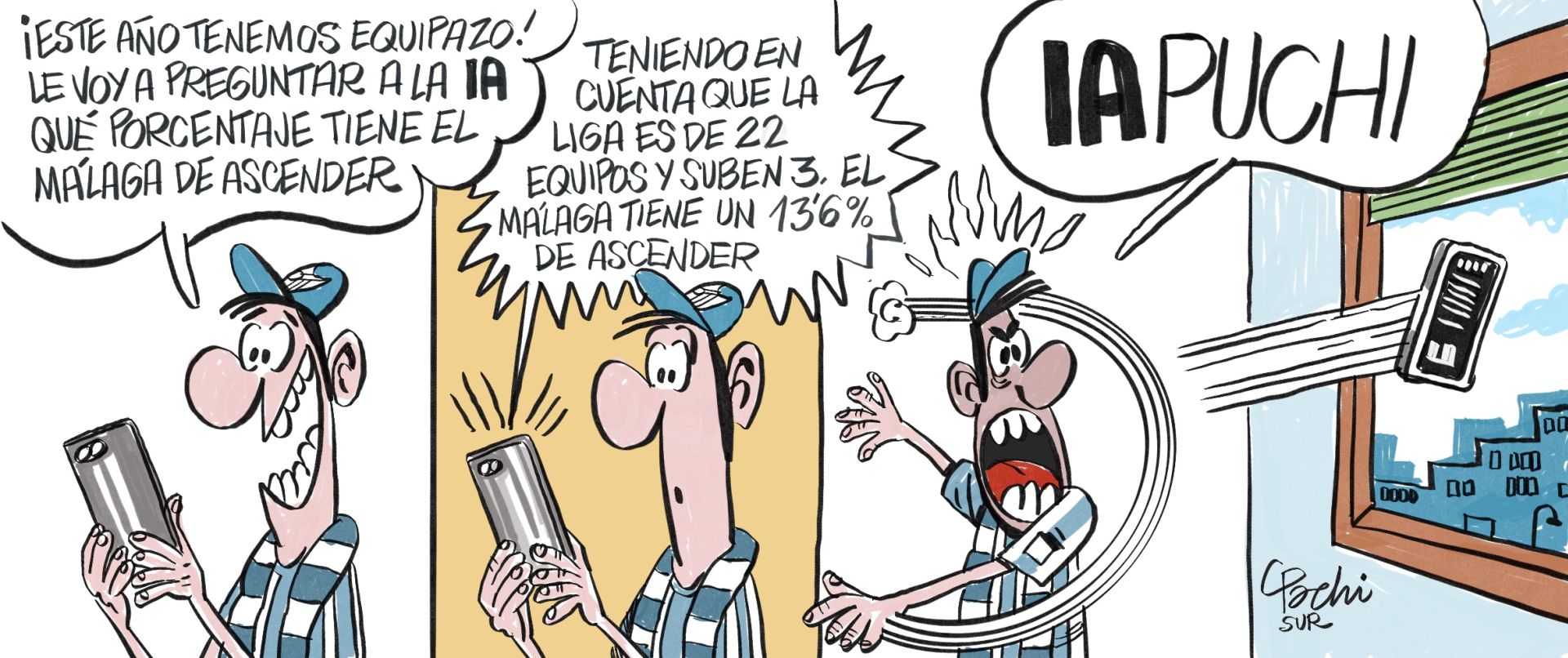 La actualidad deportiva de este mes de agosto, en las viñetas de Pachi