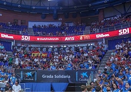 Imagen de la Grada Solidaria de CaixaBank en Málaga.