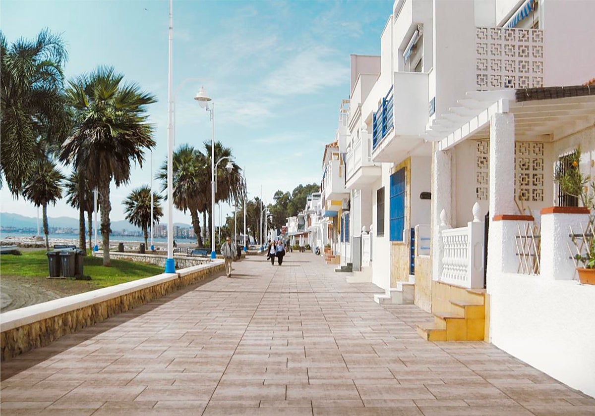 Recreación de la remodelación del paseo marítimo de Pedregalejo, que se incluyó en el presupuesto de 2024.