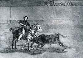 La pajuelera, en la Tauromaquia de Francisco de Goya.