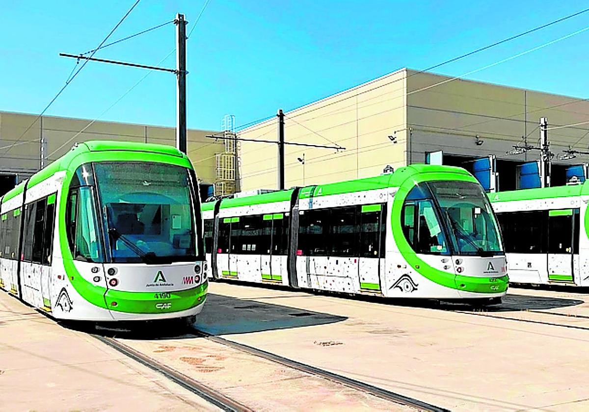 Los tres últimos trenes que han llegado al metro.