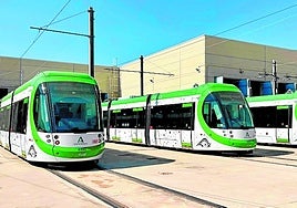 Los tres últimos trenes que han llegado al metro.