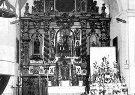 Altar mayor de la iglesia de la Asunción en Riogordo.