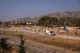 Estado de las obras para el parque del Benítez, todavía en plena ejecución.