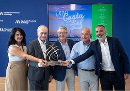 Las autoridades, en la presentación del Torneo Costa del Sol.