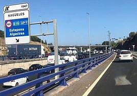 Una colisión múltiple en la A-7 a su paso por Marbella provoca importantes retenciones