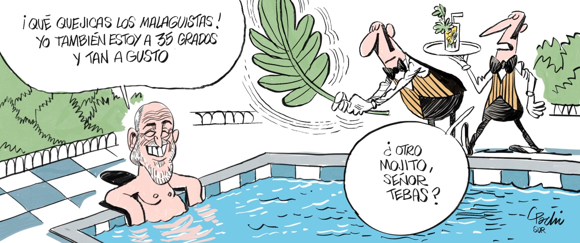 La actualidad deportiva de este mes de agosto, en las viñetas de Pachi