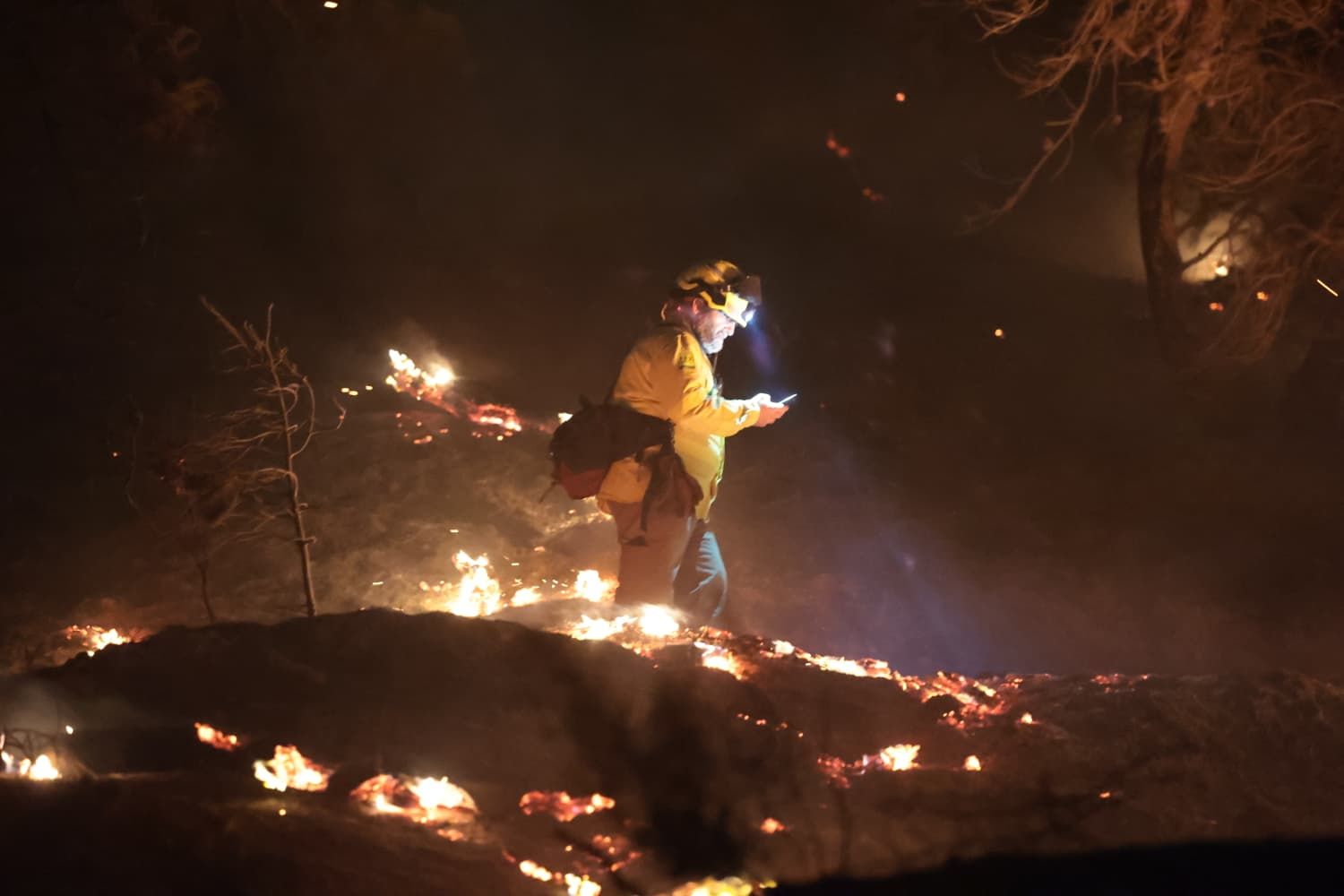 Incendio forestal en el Cerro de la Tortuga de Málaga capital