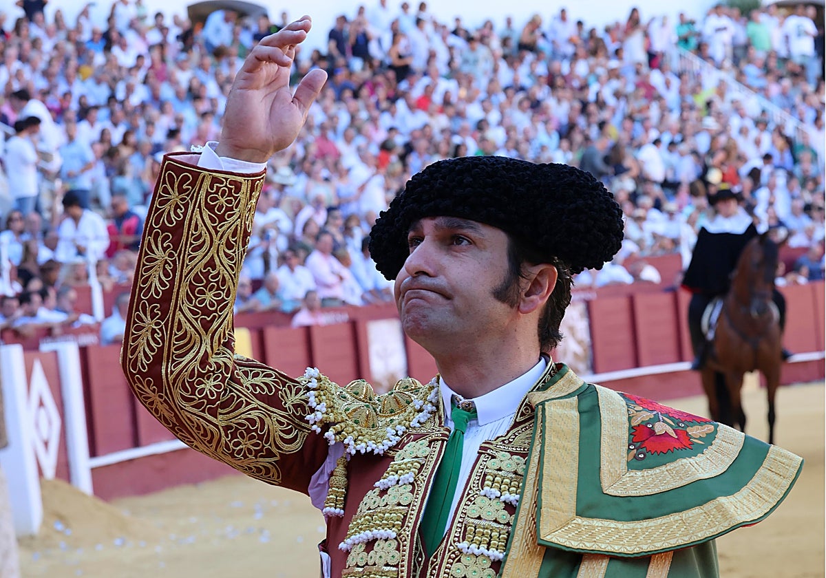 Morante, el pasado año, en el paseíllo en La Malagueta.