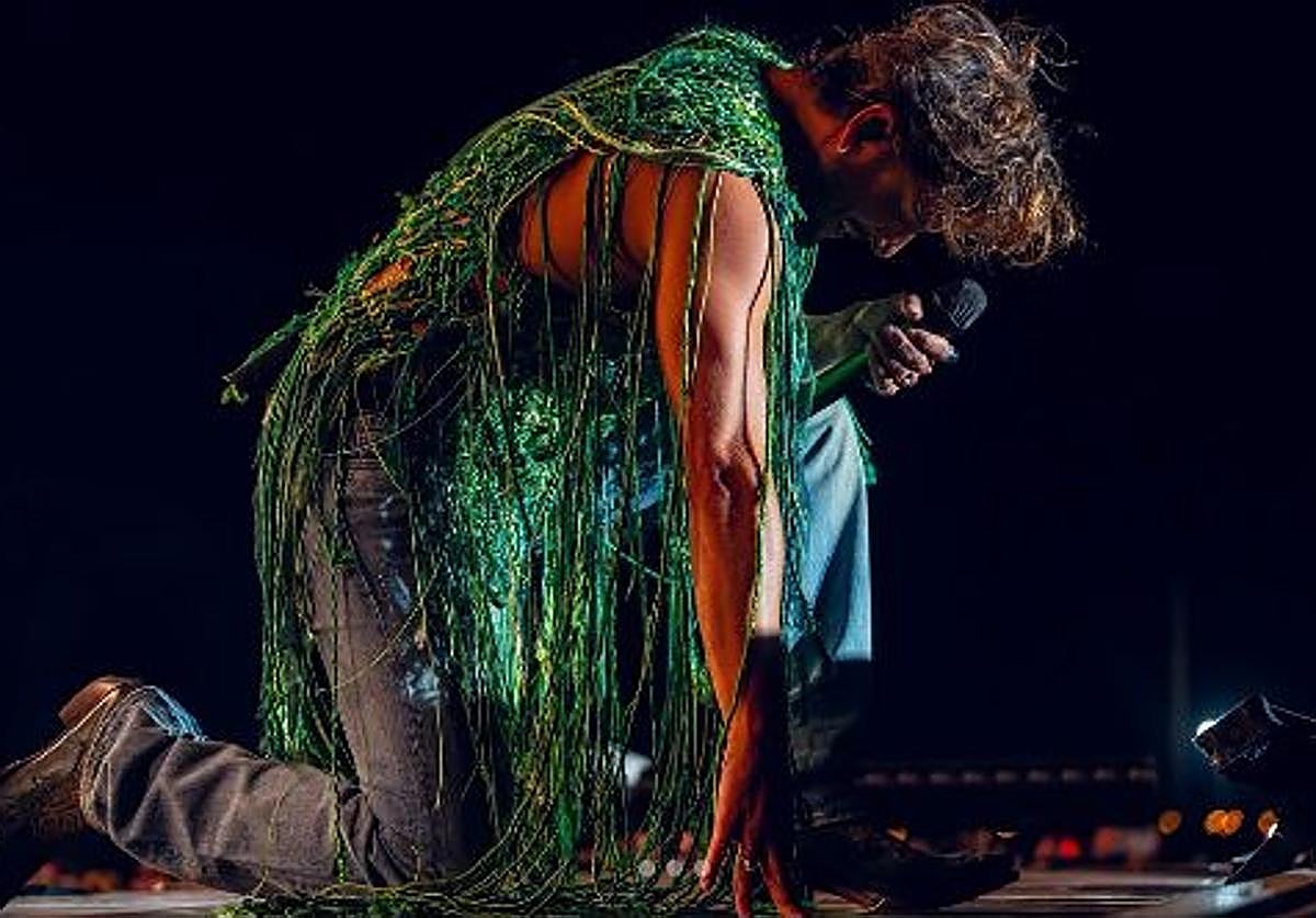 Manuel Carrasco, en una imagen compartida en redes de su concierto en Marbella.