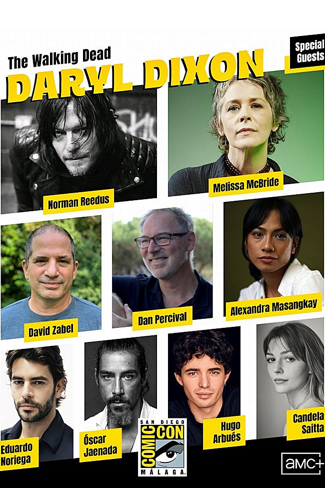 Invitados de la serie 'The Walking Dead: Daryl Dixon' a San Diego Comic-Con Málaga.