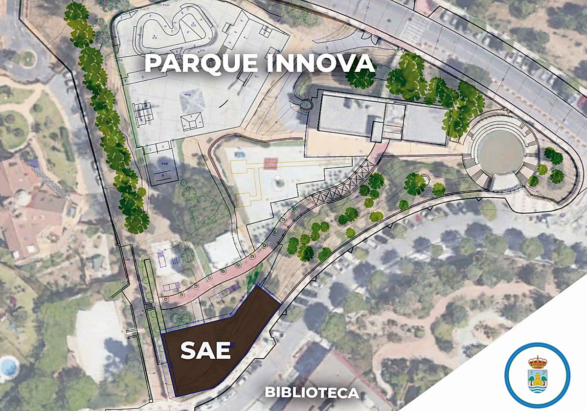 Plano del Ayuntamiento con la ubicación propuesta para la oficina del SAE.