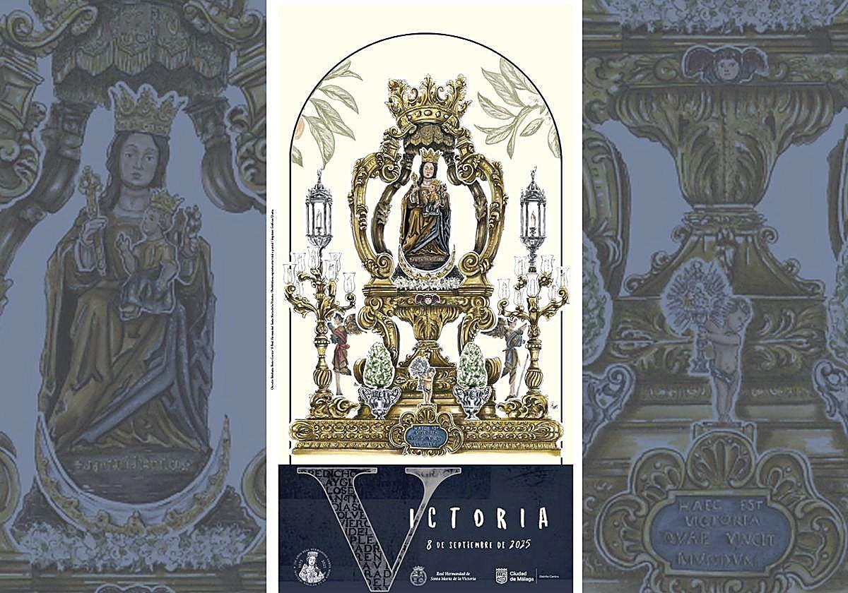 Los lectores de SUR podrán conseguir una reproducción del cartel de la Virgen de la Victoria.