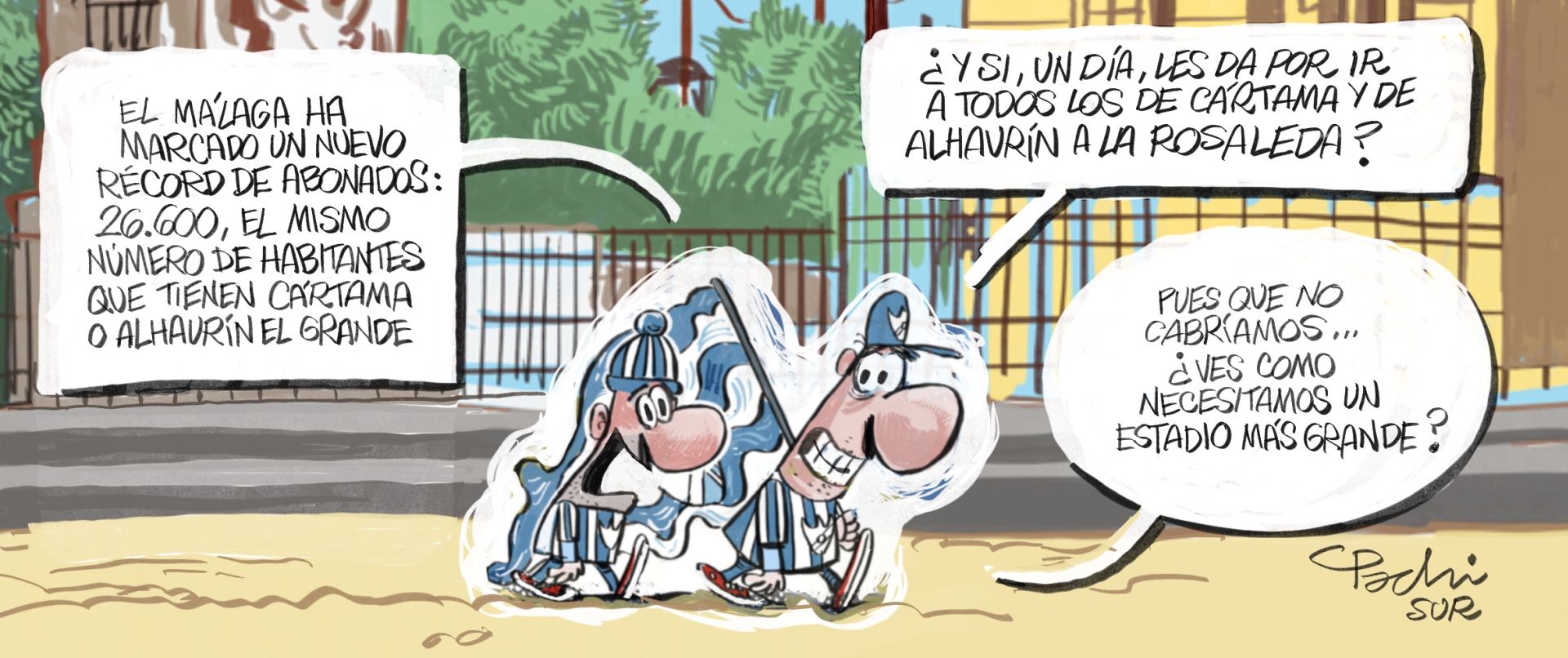 La actualidad deportiva de este mes de agosto, en las viñetas de Pachi