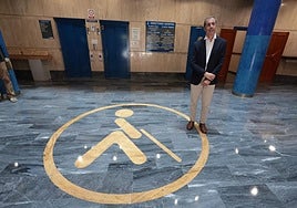 Marcelo Rosado, en la sede de la ONCE en la calle Cuarteles