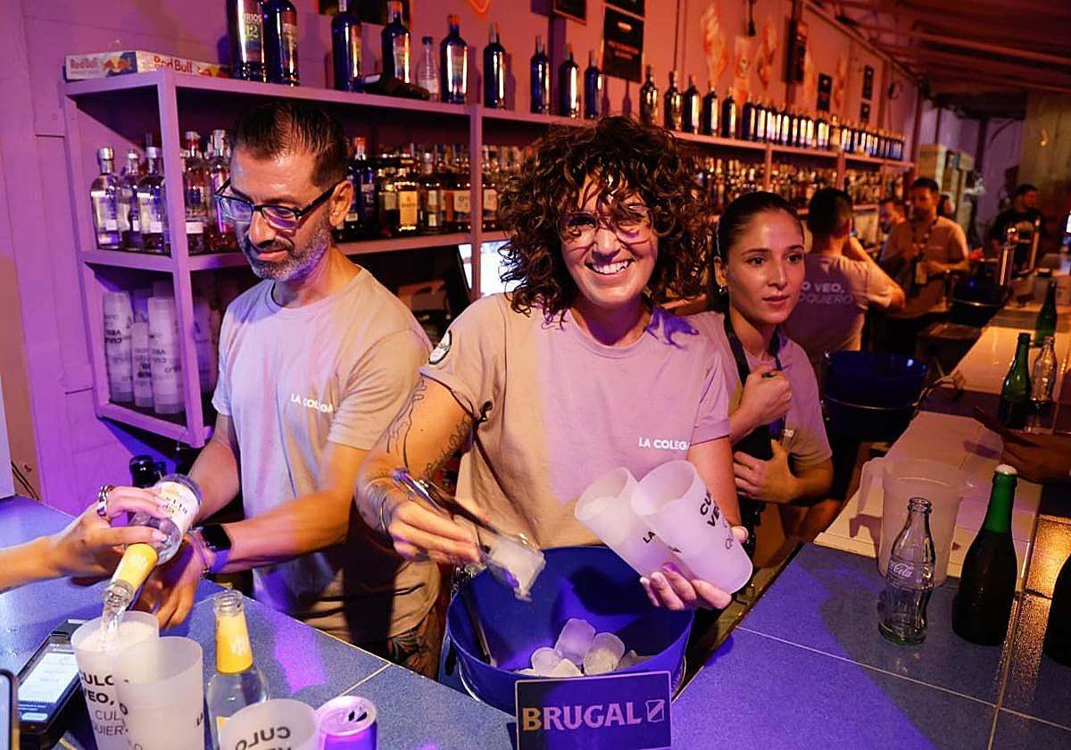 Estefanía Aragón, en la caseta La Colega.