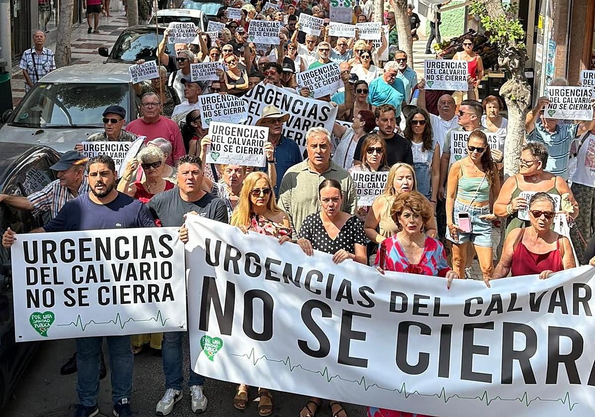 La protesta, en la calle Rafael Quintana Rosado.
