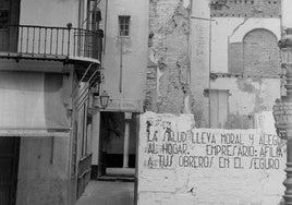 La calle Rodríguez Rubí hacia 1940.