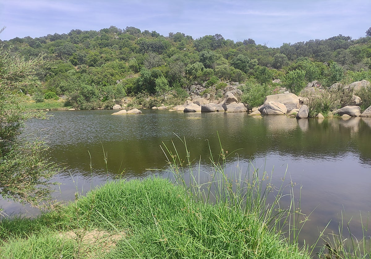 Pantano de la cuenca del Guadalquivir en Sevilla.