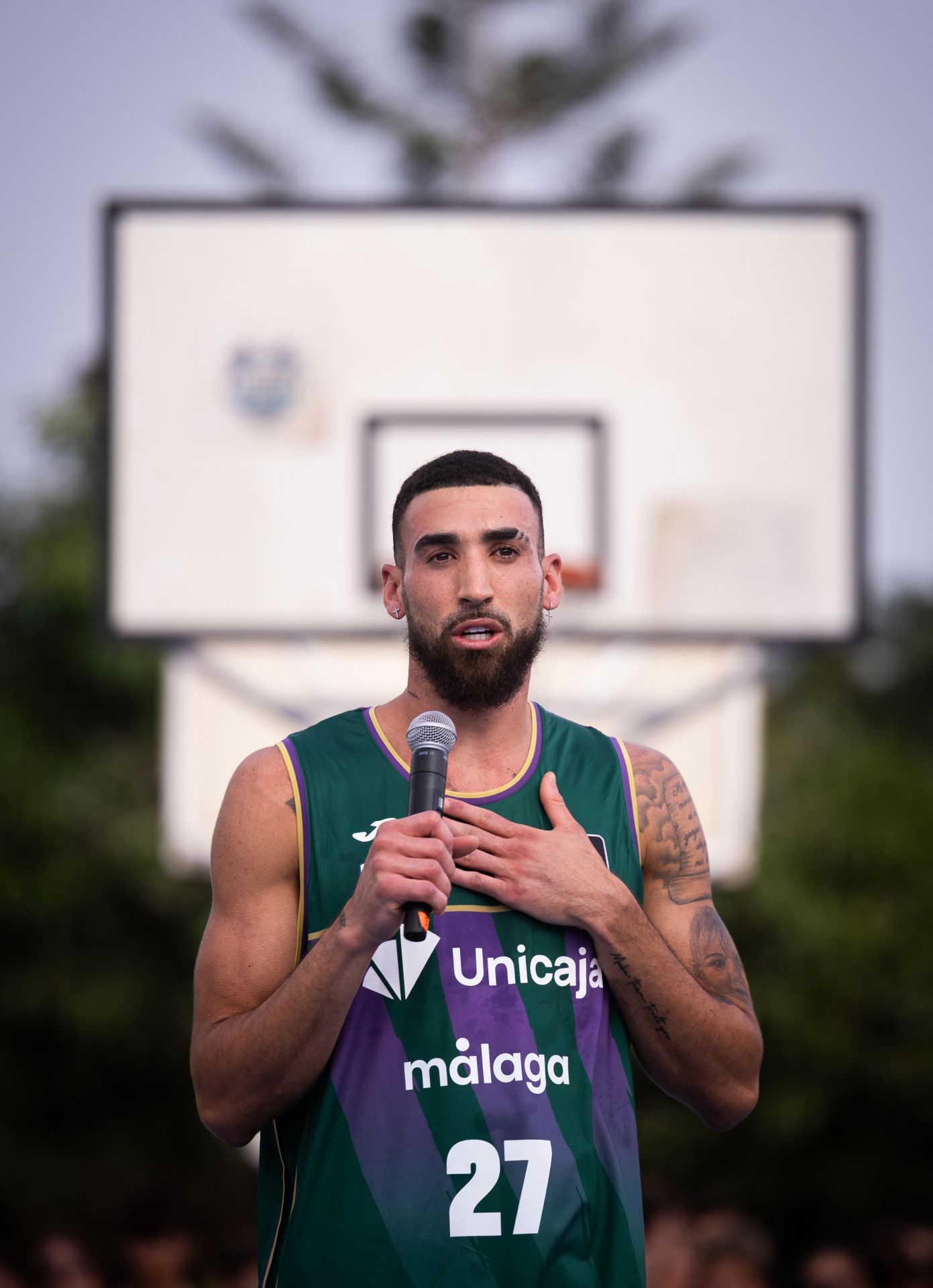 La presentación de Chris Duarte en Málaga, en imágenes