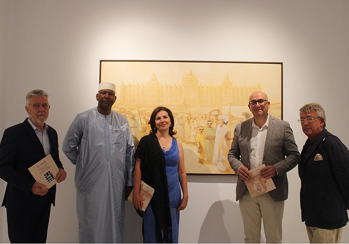 José María Ruiz Povedano, Abdrahamane Baby, Irene López de Castro, Manuel López Mestanza y Guillermo Busutil durante la presentación.