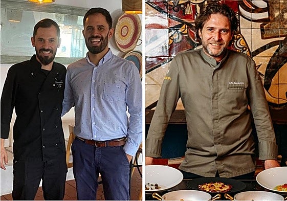 Los hermanos Hernández, al frente de Sarmiento, y Julio Zambrana, de Promesa.