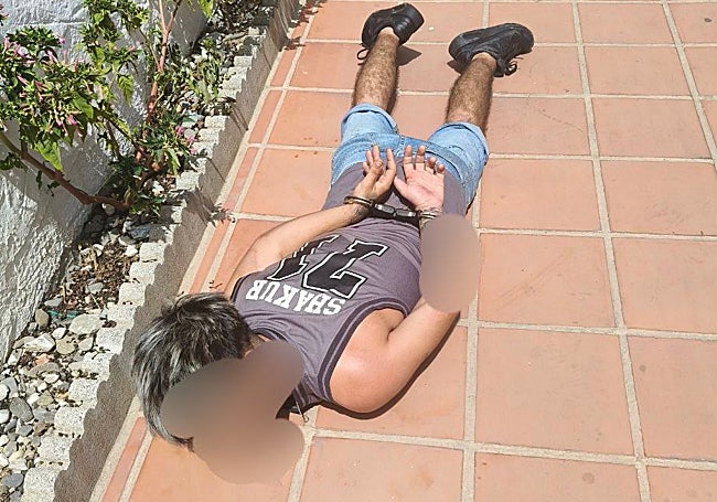 Imagen de uno de los dos detenidos por la Policía Local de Torrox.