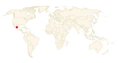 Pequeño poblado en Durango