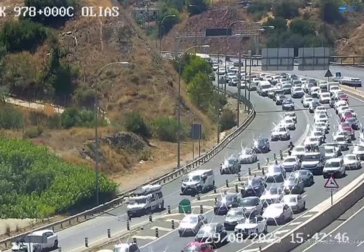 Imágenes de las cámaras de la DGT en la zona