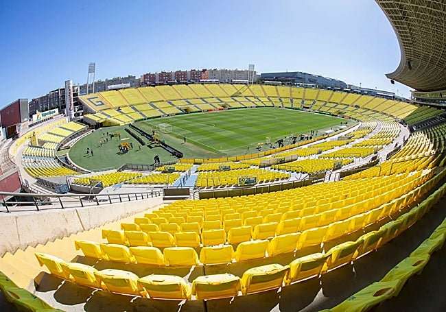 Panorámica del Estadio Gran Canaria, donde jugará el Málaga este domingo.
