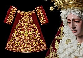 El diseño de la saya es obra del joven proyectista Juanjo Galiano.