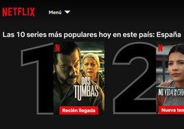 La lista de Netflix ya está encabezada por la miniserie ambientada en Málaga 'Dos tumbas'.