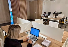 Imagen del interior del centro 'Fuengirola Emprende', ubicado en la calle Miguel Bueno.