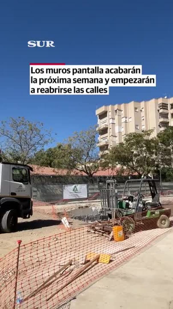 El metro termina la fase más 'molesta' de las obras en la calle Hilera de Málaga