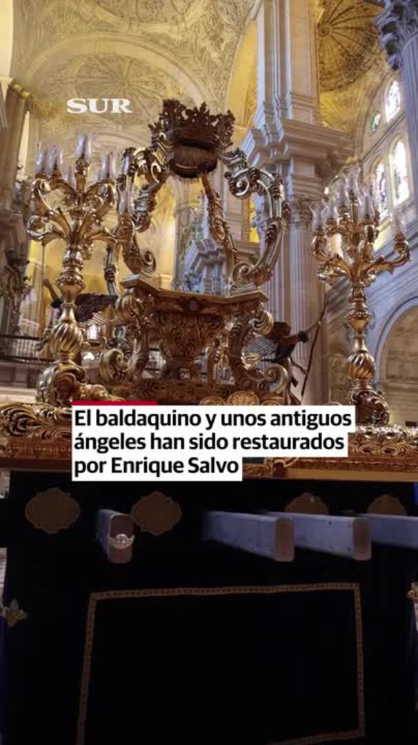 Así es el nuevo trono de la Patrona de Málaga