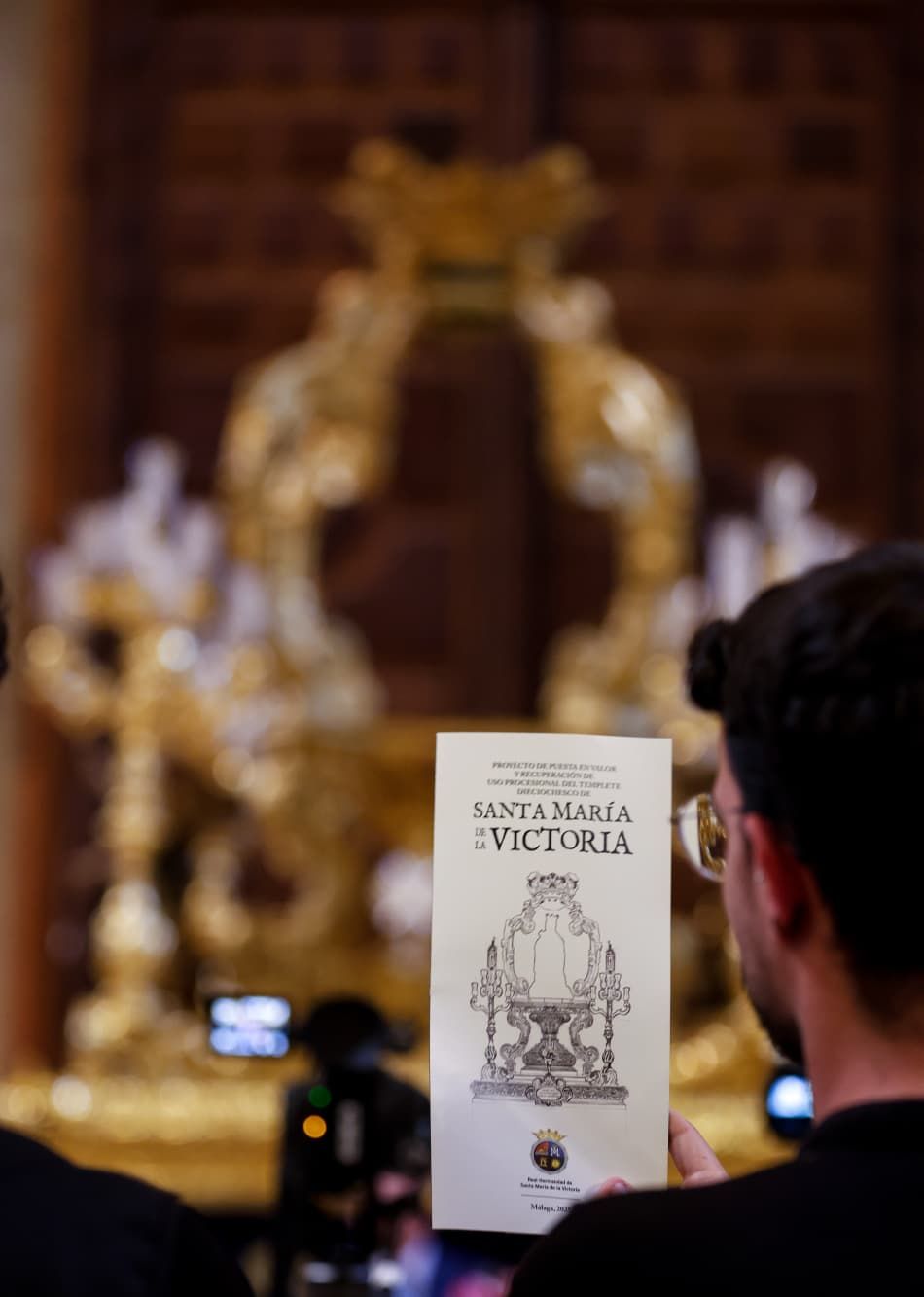 El nuevo trono procesional para la Virgen de la Victoria, en imágenes