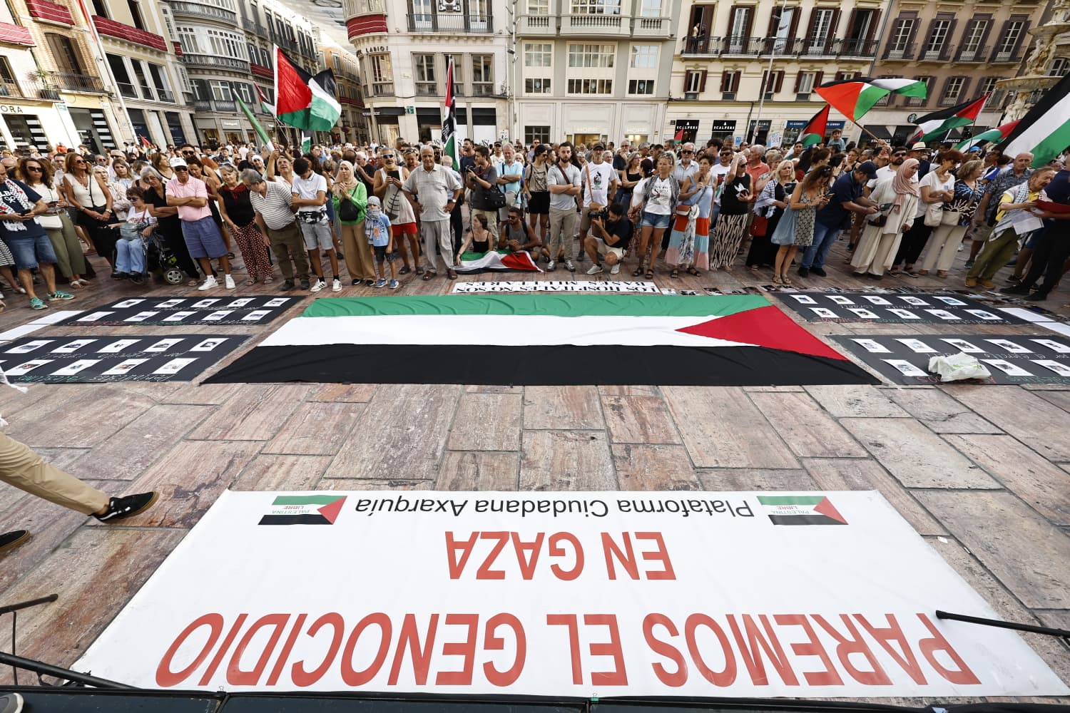 Concentración en Málaga por las víctimas del genocidio en Gaza