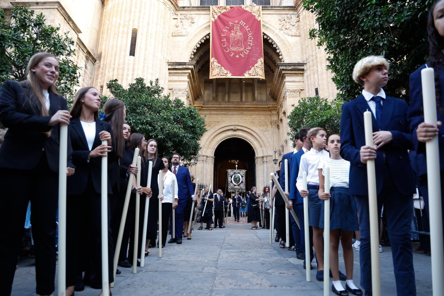 La procesión de la Virgen de la Victoria, en imágenes