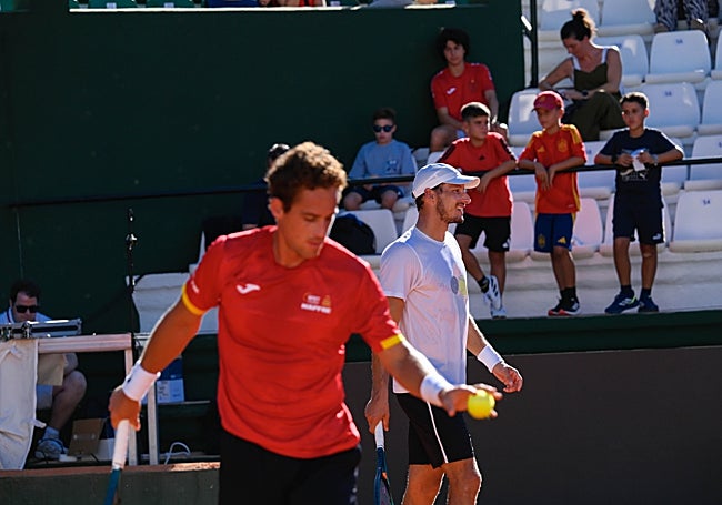 Carballés y Carreño, este jueves.