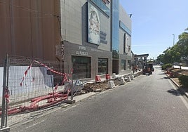 Obras del carril bici en la zona del polígono El Viso.