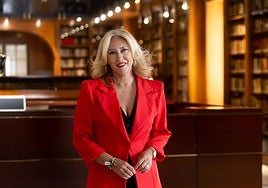 Carolina España, el pasado jueves en el Parlamento de Andalucía.