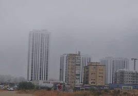 El taró ha cubierto parte de la capital esta mañana.