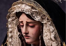 Aspecto actual de la Dolorosa de Churriana, tras la restauración de Naranjo.